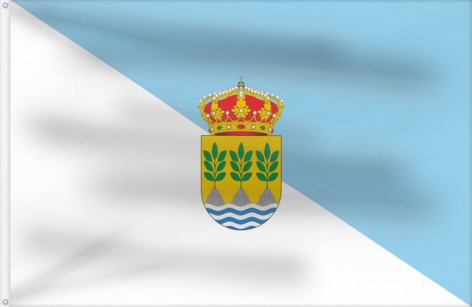 Bandera, con dos ojales metálicos y lado del asta reforzado: Albox Spain	Albox, in Almería province, Spain	Albox	Rectangular