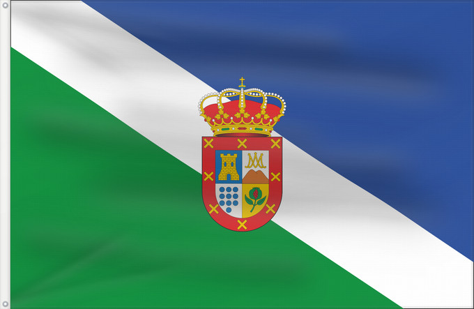 Bandera, con dos ojales metálicos y lado del asta reforzado: Alhendín Granada Alhendín, Granada, Spain Alhendín Alhendín, Granada, España.