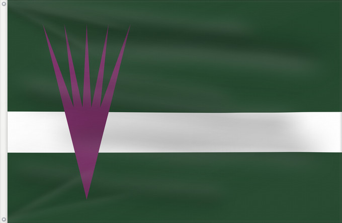 Bandera, con dos ojales metálicos y lado del asta reforzado: D Almacelles	It is easy to put a border around this flag image	Almacelles	Apaisada	Apaïsada