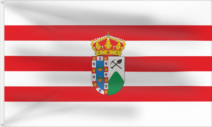 Bandera, con dos ojales metálicos y lado del asta reforzado: Alosno Spain Alosno Alosno Huelva