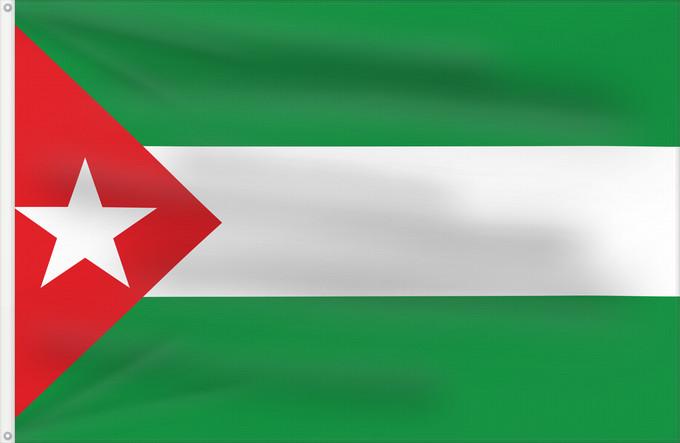 Bandera, con dos ojales metálicos y lado del asta reforzado: Andnac2