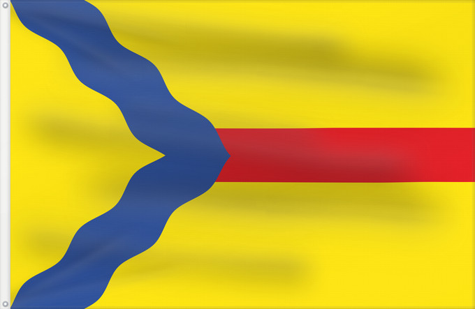 Drapeau, avec deux œillets métalliques et guindant renforcé : Asín	Municipal de Asín - Zaragoza - España