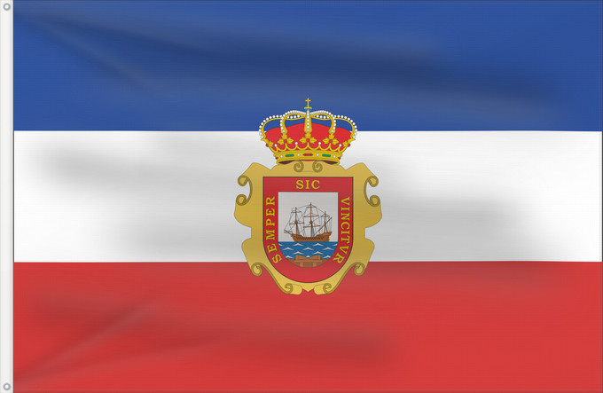 Bandera, con dos ojales metálicos y lado del asta reforzado: Astillero Cantabria Astillero, Cantabria, Spain Astillero Astillero, Cantabria, España.