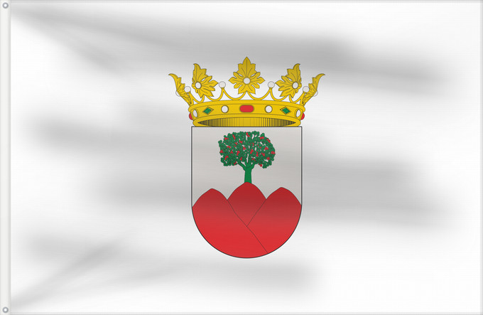 Bandera, con dos ojales metálicos y lado del asta reforzado: Ayódar Spain Coat of arms of Ayódar Valencian Community Ayódar (Drapeau) Ayódar Castelló Ayódar (Flagge) Ayódar (Bandiera) D Aiòder Alt Millars