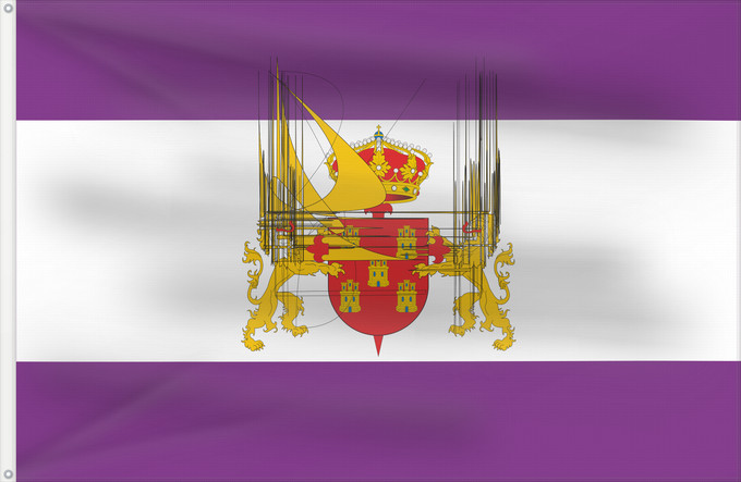 Bandera, con dos ojales metálicos y lado del asta reforzado: Baltanás Baltanás, in Palencia Spain