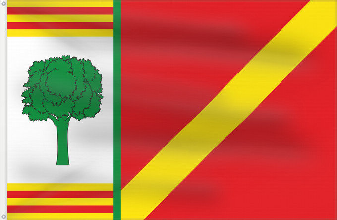 Bandera, con dos ojales metálicos y lado del asta reforzado: Barrachina Barrachina-Teruel-Spain Barrachina-Teruel