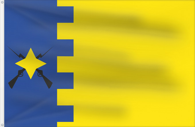 Bandera, con dos ojales metálicos y lado del asta reforzado: Cabañas de Ebro	Cabañas de Ebro, Zaragoza, Spain	Cabañas de Ebro, Zaragoza, España	Cabañas de Ebro, Saragossa, Espanya