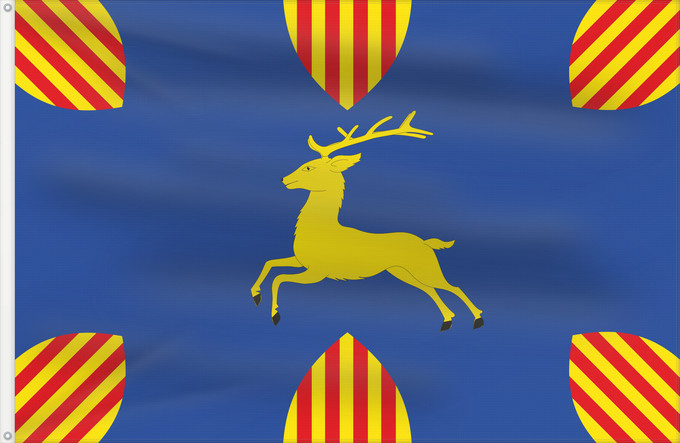 Flag, with two metal eyelets and reinforced hoist: Cerveruela Cerveruela-Zaragoza-Spain Cerveruela-Zaragoza