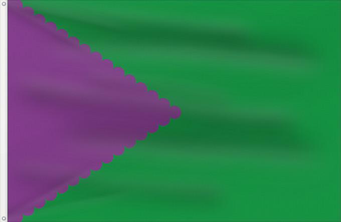Bandera, con dos ojales metálicos y lado del asta reforzado: Clarés de Ribota	Clarés de Ribota - Zaragoza - Spain	Of Clarés de Ribota - Zaragoza - Spain