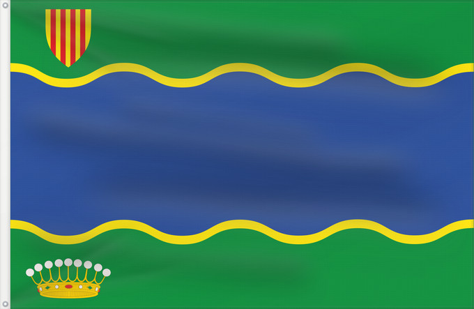 Bandera, con dos ojales metálicos y lado del asta reforzado: Contamina	Contamina-Zaragoza-Spain	Contamina-Zaragoza
