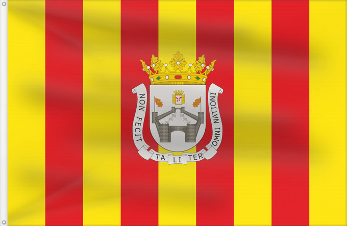 Flag, with two metal eyelets and reinforced hoist: Daroca Ciudad de Daroca Aragón D a ziudat de Daroca Aragón