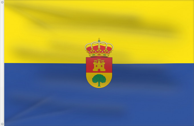 Bandera, con dos ojales metálicos y lado del asta reforzado: Freila Granada Freila, Granada, Spain Freila Freila, Granada, España
