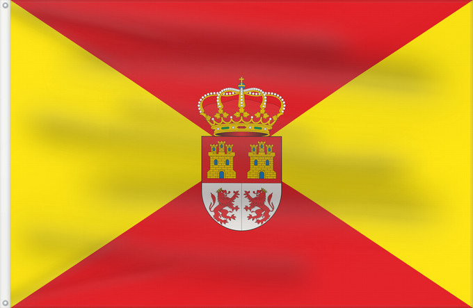 Bandera, con dos ojales metálicos y lado del asta reforzado: Gor Granada Gor, Granada, Spain Gor, Grenade Gor, Granada, España. Gor, Granada