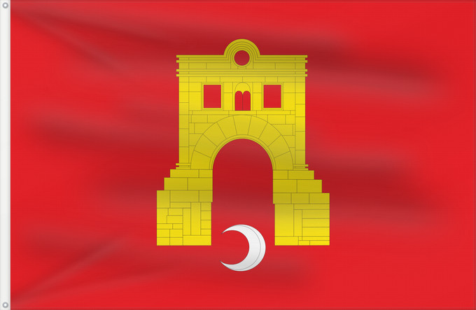 Bandera, con dos ojales metálicos y lado del asta reforzado: Gotor	Gotor-Zaragoza-Spain	Gotor-Zaragoza