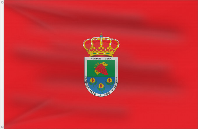 Bandera, con dos ojales metálicos y lado del asta reforzado: Huétor Vega  Granada	Huétor Vega, Granada, Spain	Huétor Vega	Huétor Vega, Granada, España.