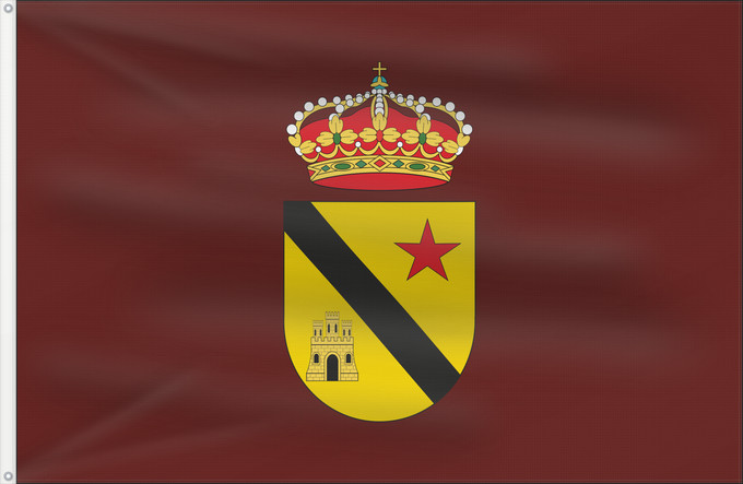 Bandera, con dos ojales metálicos y lado del asta reforzado: Jódar Jódar Jaén, Andalusia, Spain Jódar Jaén, Andalucía, España
