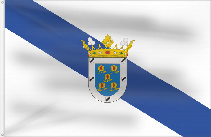 Bandera, con dos ojales metálicos y lado del asta reforzado: Jayena Spain Jayena, in Granada Spain Jayena