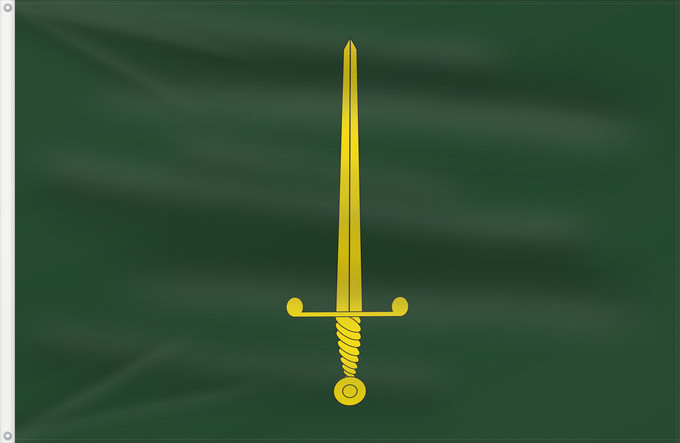 Bandera, con dos ojales metálicos y lado del asta reforzado: L Armentera L'Armentera L Armentera Bandera apaisada L Armentera Bandera apaïsada