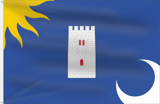 Flag, with two metal eyelets and reinforced hoist: Layana Layana-Zaragoza-Spain Layana-Zaragoza