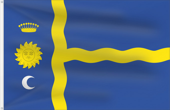 Bandera, con dos ojales metálicos y lado del asta reforzado: Lucena de Jalón	Lucena de Jalón-Zaragoza-Spain	Lucena de Jalón-Zaragoza