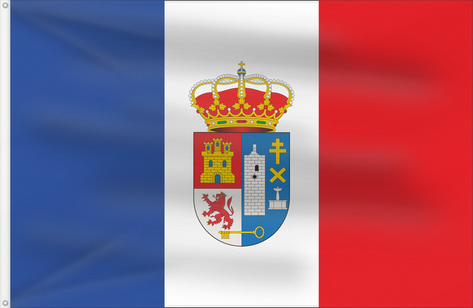 Bandera, con dos ojales metálicos y lado del asta reforzado: Lupión Jaén Lupión, Jaén, Spain Lupión Lupión, Jaén, España