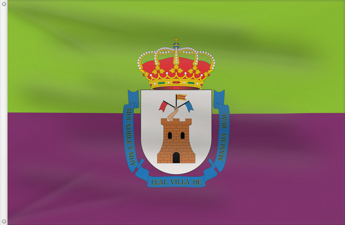 Bandera, con dos ojales metálicos y lado del asta reforzado: Mancha Real  Jaén	Mancha Real, Jaén, Spain	Mancha Real	Mancha Real, Jaén, España