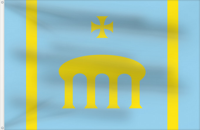 Bandera, con dos ojales metálicos y lado del asta reforzado: Pont d Armentera Pont d'Armentera Apaisada Apaïsada