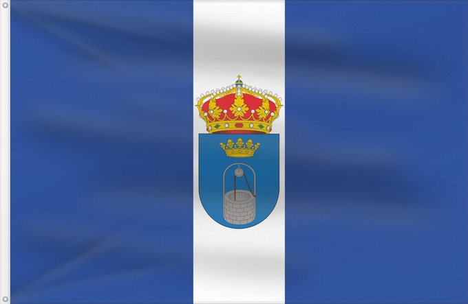 Bandera, con dos ojales metálicos y lado del asta reforzado: Pozuelo del Rey Municipio de Pozuelo del Rey Madrid -España