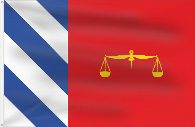 Bandera, con dos ojales metálicos y lado del asta reforzado: Sestrica	Sestrica-Zaragoza-Spain	Sestrica-Zaragoza