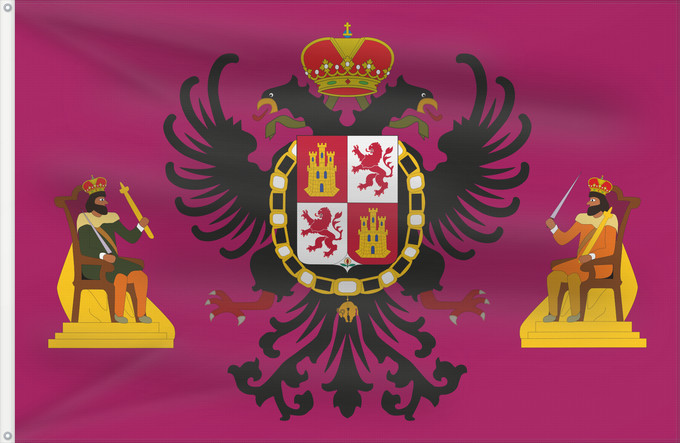Bandera, con dos ojales metálicos y lado del asta reforzado: Toledo Tolède