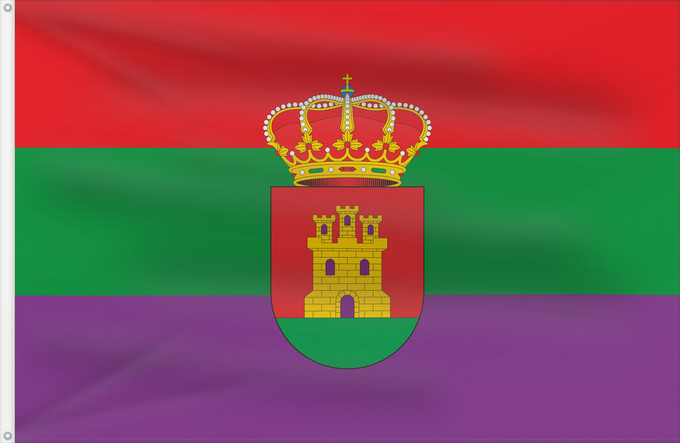 Bandera, con dos ojales metálicos y lado del asta reforzado: Torredelcampo  Jaén	Torredelcampo, Jaén, Spain	Torredelcampo	Torredelcampo, Jaén, España
