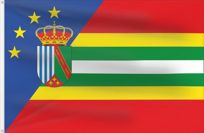 Bandera, con dos ojales metálicos y lado del asta reforzado: Valle del Zalabí Granada Valle del Zalabí, Granada, Spain Valle del Zalabí Valle del Zalabí, Granada, España