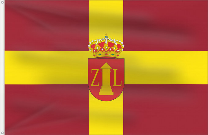Bandera, con dos ojales metálicos y lado del asta reforzado: Zalamea la Real Spain