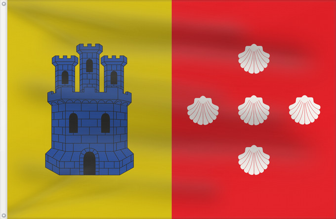 Bandera, con dos ojales metálicos y lado del asta reforzado: Zarra Spain