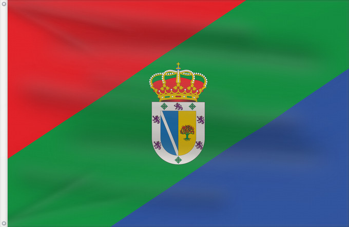 Bandera, con dos ojales metálicos y lado del asta reforzado: Zarza la Mayor Cáceres Zarza la Mayor, Cáceres, Spain Zarza la Mayor, Cáceres Zarza la Mayor, Cáceres, España