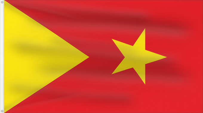 Flag, with two metal eyelets and reinforced hoist: Tigray Region	Région du Tigré	Región de Tigray	Regione di Tigrè