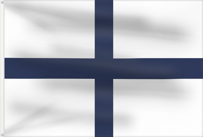 Flag, with two metal eyelets and reinforced hoist: Alkuperalippu