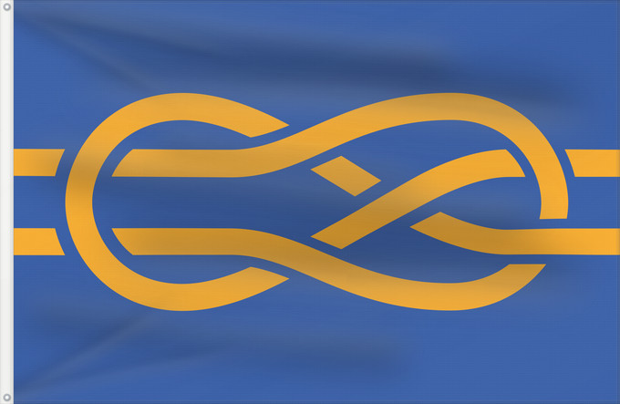 Drapeau, avec deux œillets métalliques et guindant renforcé : FIAV	Fédération internationale des associations vexillologiques   International Federation of Vexillological Associations	Fédération internationale des associations vexillologiques	Federación Internacional de Asociaciones Vexilológicas	FIAV (International