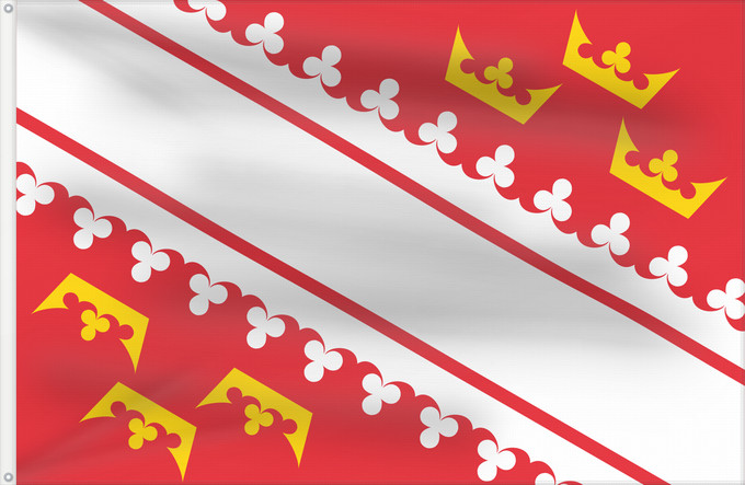 Flag, with two metal eyelets and reinforced hoist: Alsace L’Alsace Alsacia Französischen Region Elsass Alsazia