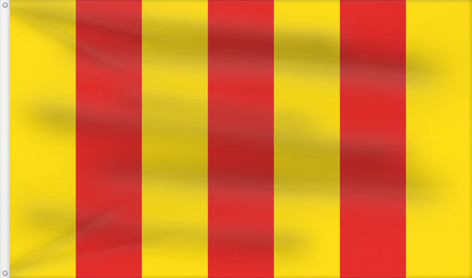 Flag, with two metal eyelets and reinforced hoist: Comte de Foix County of Foix in France Comte de Foix en France