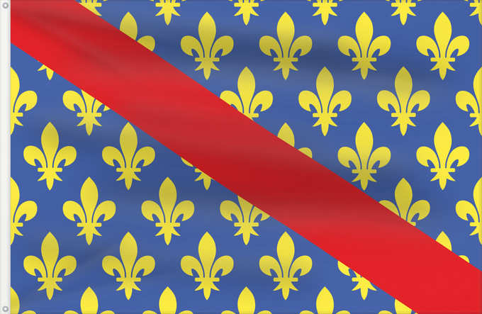 Flag, with two metal eyelets and reinforced hoist: Fr département Allier Allier Département de l Allier