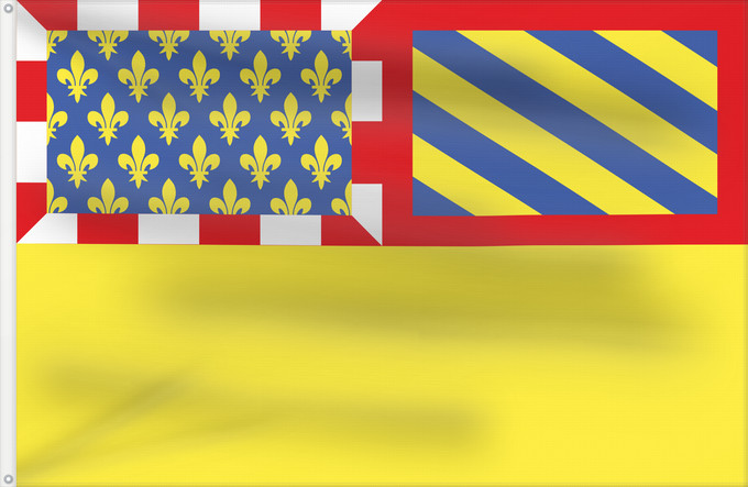 Flag, with two metal eyelets and reinforced hoist: Non-officiel fr département Côte-d Or Côte-d Or Département de la Côte-d Or Côte-d or Département Côte-d'Or (inoffiziell) Dipartimento della Côte-d'Or (non ufficiale)