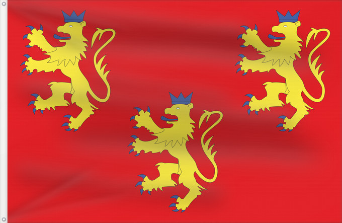 Flag, with two metal eyelets and reinforced hoist: Fr département Dordogne	Dordogne	Département de la Dordogne