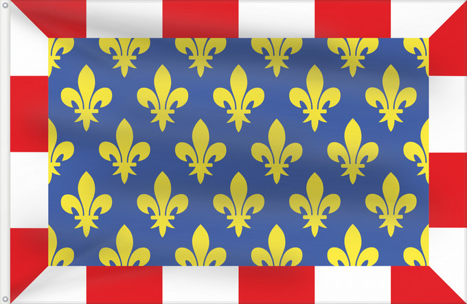 Drapeau, avec deux œillets métalliques et guindant renforcé : Non-officiel fr département Indre-et-Loire Indre-et-Loire Département d Indre-et-Loire Indre-et-Loire (no oficial) Indre-et-Loire (inoffiziell) Indre-et-Loire (non ufficiale)
