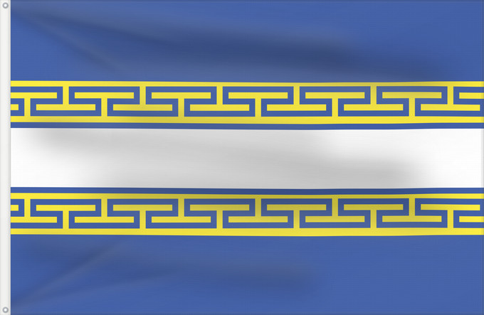 Bandera, con dos ojales metálicos y lado del asta reforzado: Fr département Marne	Marne	Département de la Marne