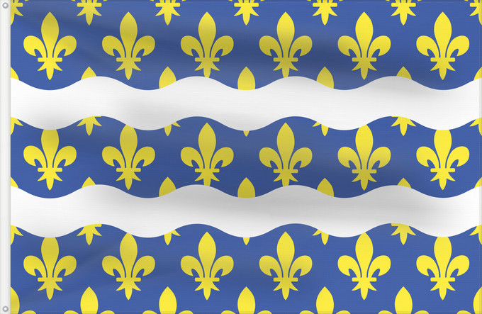 Flag, with two metal eyelets and reinforced hoist: Culturel pour le département de Seine-et-Marne Seine-et-Marne Département de la Seine-et-Marne Senna e Marna