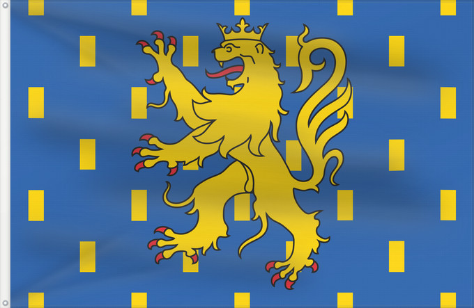 Drapeau, avec deux œillets métalliques et guindant renforcé : Franche-Comté