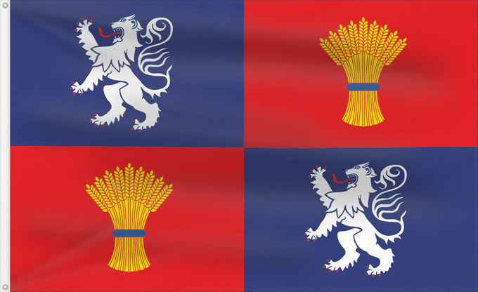 Flagge, mit zwei Metallösen und verstärktem Besatzband: Gascogne	French province of Gascogne	Armorié de Gascogne	Las armas de Gasconha