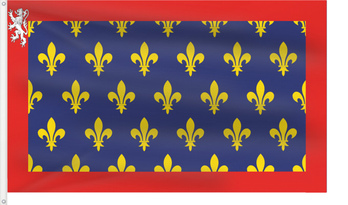 Flag, with two metal eyelets and reinforced hoist: Maine province Region Maine in France Région Maine en France Maine (provincia) Maine (Provinz)