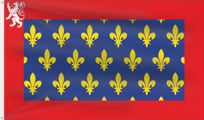 Flag, with two metal eyelets and reinforced hoist: Maine France French Province of Maine Maine (France) Maine (Francia) Maine (Frankreich)